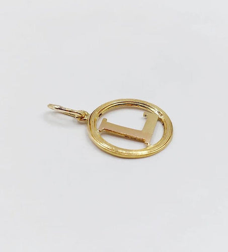 Pendentif Pendentif Art nouveau lettre L en or jaune 18k 58 Facettes A05553