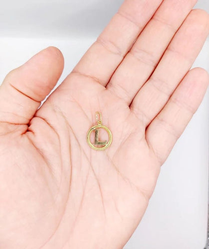 Pendentif Pendentif Art nouveau lettre L en or jaune 18k 58 Facettes A05553