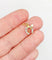 Pendentif Pendentif fer à cheval en or jaune 18k et platine, diamants et perle 58 Facettes A05741