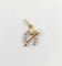 Pendentif Pendentif fer à cheval en or jaune 18k et platine, diamants et perle 58 Facettes A05741