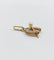 Pendentif Pendentif fer à cheval en or jaune 18k et platine, diamants et perle 58 Facettes A05741