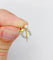 Pendentif Pendentif fer à cheval en or jaune 18k et platine, diamants et perle 58 Facettes A05741