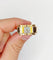 Bague 52 Bague tank Art déco XXL en or rose 18k et platine, diamant 58 Facettes A05970