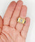 Bague 52 Bague tank Art déco XXL en or rose 18k et platine, diamant 58 Facettes A05970