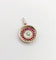 Pendentif Pendentif cible Art déco en or jaune 18k, diamant et rubis 58 Facettes A05894