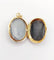 Pendentif Pendentif porte-photo antique en or jaune 18k et agate (circa 1900) 58 Facettes A06013