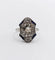 Bague 55 Art déco - Bague marquise en platine avec perle, diamants et saphirs 58 Facettes A06226