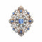 Pendentif Bijou ancien - Broche/Pendentif transformable en or jaune et argent, saphirs et diamants 58 Facettes 22-062