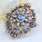 Pendentif Bijou ancien - Broche/Pendentif transformable en or jaune et argent, saphirs et diamants 58 Facettes 22-062