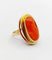 Bague 52 Bague cocktail style antique en or jaune 18k avec camée en corail 58 Facettes A06378