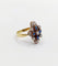 Bague 55 Bague duchesse antique en or 18k et platine, diamants taille rose et pierres bleues 58 Facettes A06416