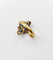 Bague 55 Bague duchesse antique en or 18k et platine, diamants taille rose et pierres bleues 58 Facettes A06416