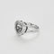 Bague 55 Bague Cœur qui Bat en or blanc 18K et diamants 58 Facettes LP1420/