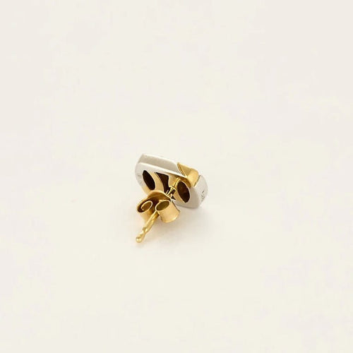 Boucles d'oreilles Guy Laroche - Boucles d'oreilles puces deux ors 750 et diamants 58 Facettes LP1418/
