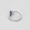 Bague 52 PERMALE - Bague en or blanc 18 carats avec tanzanite et diamants 58 Facettes LP1494/