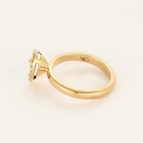Bague 52 Bague solitaire Royal en or jaune 750 et diamants 58 Facettes LP1400/