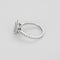 Bague 52 Bague solitaire illusion en or blanc 750 et diamants 58 Facettes LP1386/