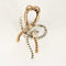 Pendentif Pendentif nœud Royal en or blanc et or rose avec diamants 58 Facettes LP1472/