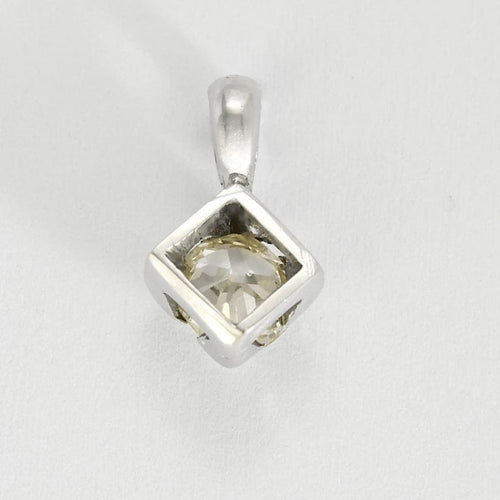 Pendentif Le Diamant Volant - Pendentif en or blanc 750 avec diamant 58 Facettes LP1390/