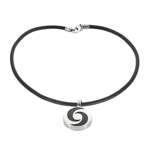 Collier BVLGARI Illusion Ying Yang - Collier en or blanc 750 et onyx 58 Facettes LP1449/