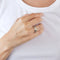 Bague 56 Alliance en or blanc 18 carats et diamants 58 Facettes LP368/10