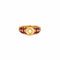 Bague 51.5 Bague en or jaune sertie d’un diamant et de rubis 58 Facettes LP779/13