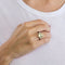 Bague 54 Bague cocktail - Saphir birman et diamants en or 750 58 Facettes LP829/13