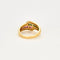 Bague 54 Bague cocktail en or jaune et blanc avec émeraudes, rubis et diamants 58 Facettes LP975/13