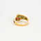 Bague 54 Bague cocktail en or jaune et blanc avec émeraudes, rubis et diamants 58 Facettes LP975/13