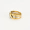 Bague 55 Bague en or jaune et blanc 18 ct sertie de diamants 58 Facettes LP983/13