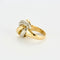 Bague 52.5 Senorita - Bague dôme tressée en or jaune et blanc, diamants 58 Facettes LP965/13