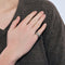 Bague 49.5 Bague jonc en or blanc sertie de diamants 58 Facettes LP962/13