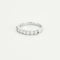 Bague 51.5 Alliance rivière - Bague en or blanc 750 sertie de diamants 58 Facettes LP1067/12
