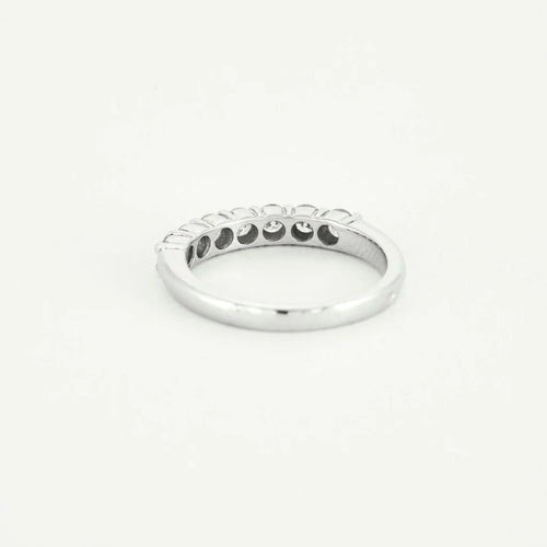 Bague 51.5 Alliance rivière - Bague en or blanc 750 sertie de diamants 58 Facettes LP1067/12