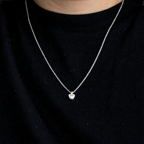 Collier Collier Cœur d’Amour - Collier en or blanc 750 et diamant 58 Facettes LP1122/16