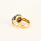 Bague 54 Bague dôme en or jaune 18 carats pavée de saphirs birmans 58 Facettes LP1065/12