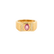 Bague 55.5 Bague en or jaune 18K avec saphir rose et diamants 58 Facettes LP1054/12