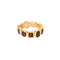 Bague 49 MMA - Parure bague et boucles d’oreilles en or jaune et grenats 58 Facettes LP986-LP987/15