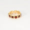 Bague 49 MMA - Parure bague et boucles d’oreilles en or jaune et grenats 58 Facettes LP986-LP987/15