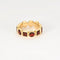 Bague 49 MMA - Parure bague et boucles d’oreilles en or jaune et grenats 58 Facettes LP986-LP987/15