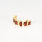Bague 49 MMA - Parure bague et boucles d’oreilles en or jaune et grenats 58 Facettes LP986-LP987/15