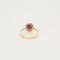 Bague 56 Bague en or jaune et blanc 18K rubis et diamants 58 Facettes LP1111/13