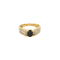 Bague 56 Bague en or jaune et blanc 18 carats avec saphir et diamants 58 Facettes LP1241/11
