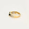 Bague 56 Bague en or jaune et blanc 18 carats avec saphir et diamants 58 Facettes LP1241/11