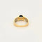 Bague 56 Bague en or jaune et blanc 18 carats avec saphir et diamants 58 Facettes LP1241/11