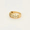 Bague 58 Bague jonc motif floral en or jaune 18K et diamants 58 Facettes LP1204/11