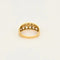 Bague 58 Bague jonc motif floral en or jaune 18K et diamants 58 Facettes LP1204/11