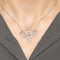 Collier Collier guirlande - Collier en or blanc et diamants 58 Facettes LP1188
