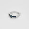 Bague 54 Bague bandeau Prestige en or blanc 18K et saphirs 58 Facettes LP1175