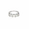 Bague 49.5 Bague en or blanc 585 et diamants taille princesse 58 Facettes LP264/13